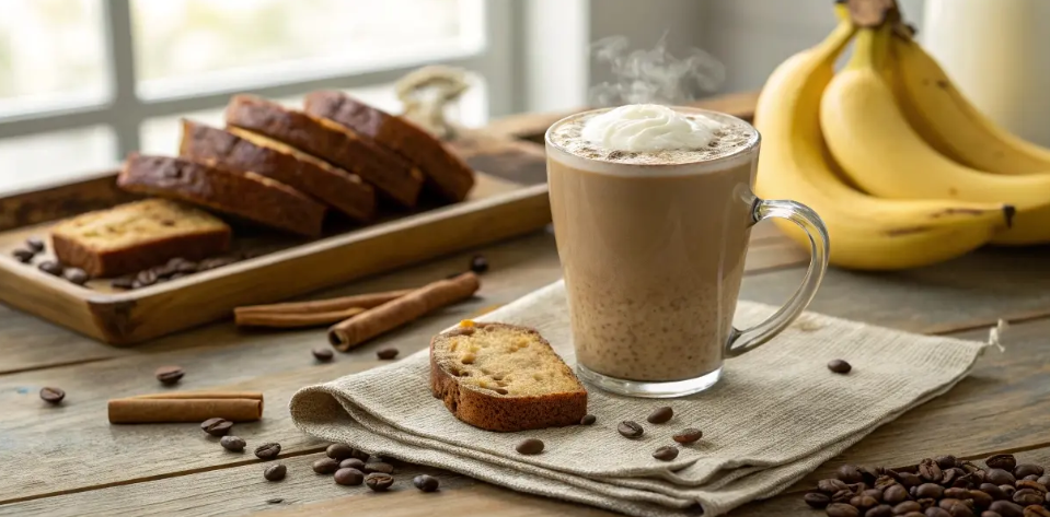 Latte and Banana Bread