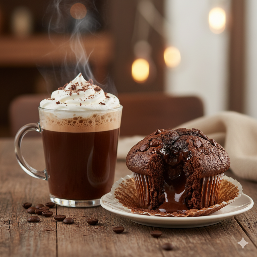 Mocha and Chocolate Muffin